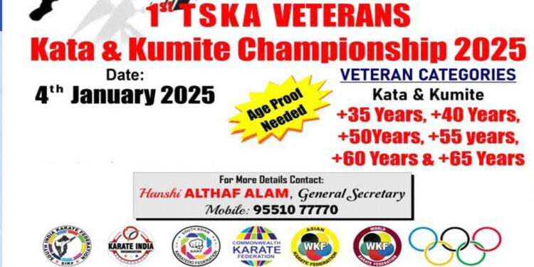 1st TSKA Veterans kata & Kumite Championship 2025
